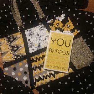 Black & Yellow Quilted totebag
